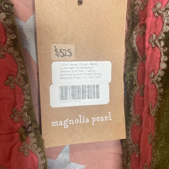 Magnolia Pearl Olive Green Velvet Jacket - Picture 2 of 10